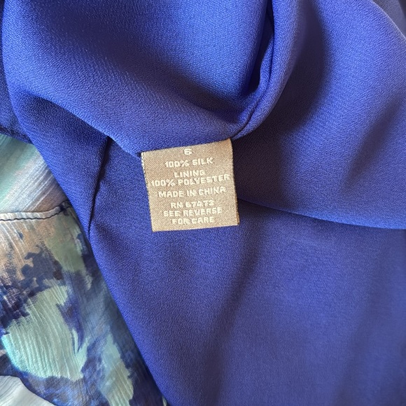 Patterned sleeveless silk dress - Picture 6 of 7